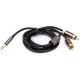 Audio cable PowerPlant 3.5mm Stereo Plug - 2 x RCA 1 m Black (CA912834) Audio cable PowerPlant 3.5mm Stereo Plug - 2 x RCA 1 m Black (CA912834)