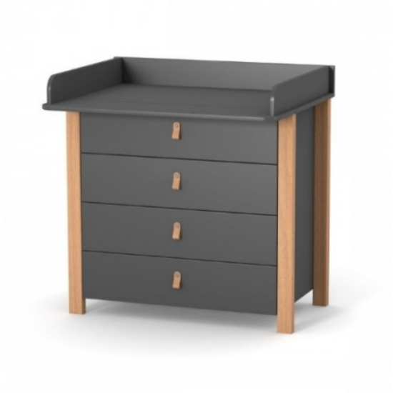 Chest of drawers Veres Monaco 900 with removable changing unit Dark gray Chest of drawers Veres Monaco 900 with removable changing unit Dark gray
