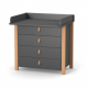 Chest of drawers Veres Monaco 900 with removable changing unit Dark gray Chest of drawers Veres Monaco 900 with removable changing unit Dark gray
