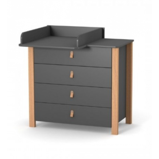 Chest of drawers Veres Monaco 900 with removable changing unit Dark gray Chest of drawers Veres Monaco 900 with removable changing unit Dark gray