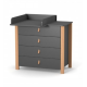 Chest of drawers Veres Monaco 900 with removable changing unit Dark gray Chest of drawers Veres Monaco 900 with removable changing unit Dark gray