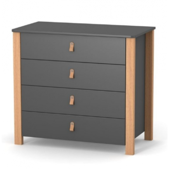 Chest of drawers Veres Monaco 900 with removable changing unit Dark gray Chest of drawers Veres Monaco 900 with removable changing unit Dark gray