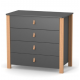 Chest of drawers Veres Monaco 900 with removable changing unit Dark gray Chest of drawers Veres Monaco 900 with removable changing unit Dark gray