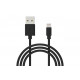  Кабель Grand-X USB - Lightning 1 м Black (PL01B)