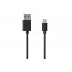  Кабель Grand-X USB - Lightning 1 м Black (PL01B)