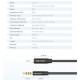 Cable Vention Audio 3.5 mm M - 3.5 mm F, 1m, Black (BHBBF)