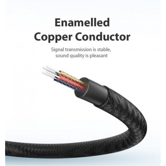 Cable Vention Audio 3.5 mm M - 3.5 mm F, 1m, Black (BHBBF)