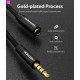 Cable Vention Audio 3.5 mm M - 3.5 mm F, 1m, Black (BHBBF)
