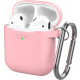 Классический Силиконовый чехол AhaStyle с карабином для Apple AirPods Pink (AHA-01060-PNK) Классический Силиконовый чехол AhaStyle с карабином для Apple AirPods Pink (AHA-01060-PNK)