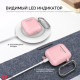 Классический Силиконовый чехол AhaStyle с карабином для Apple AirPods Pink (AHA-01060-PNK) Классический Силиконовый чехол AhaStyle с карабином для Apple AirPods Pink (AHA-01060-PNK)