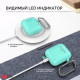 Classic Silicone case AhaStyle with carabiner for Apple AirPods Mint green (AHA-01060-MGR) Classic Silicone case AhaStyle with carabiner for Apple AirPods Mint green (AHA-01060-MGR)