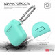 Classic Silicone case AhaStyle with carabiner for Apple AirPods Mint green (AHA-01060-MGR) Classic Silicone case AhaStyle with carabiner for Apple AirPods Mint green (AHA-01060-MGR)