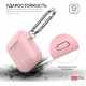 Классический Силиконовый чехол AhaStyle с карабином для Apple AirPods Pink (AHA-01060-PNK) Классический Силиконовый чехол AhaStyle с карабином для Apple AirPods Pink (AHA-01060-PNK)