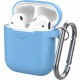 Классический Силиконовый чехол AhaStyle с карабином для Apple AirPods Blue (AHA-01060-SBL) Классический Силиконовый чехол AhaStyle с карабином для Apple AirPods Blue (AHA-01060-SBL)