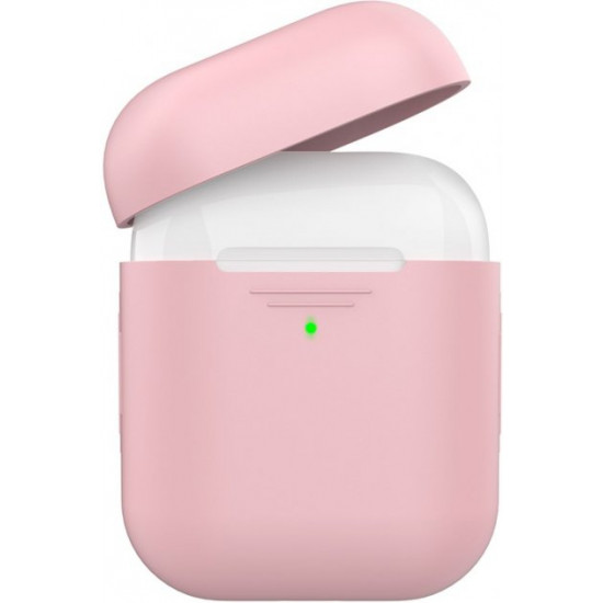 Силіконовий чохол AhaStyle дуо для Apple AirPods Pink (AHA-02020-PNK) Силіконовий чохол AhaStyle дуо для Apple AirPods Pink (AHA-02020-PNK)