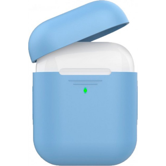 Силіконовий чохол AhaStyle дуо для Apple AirPods Blue (AHA-02020-SBL) Силіконовий чохол AhaStyle дуо для Apple AirPods Blue (AHA-02020-SBL)