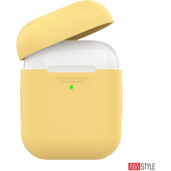  Силиконовый чехол AhaStyle дуо для Apple AirPods Yellow (AHA-02020-YLW)