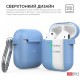 Классический Силиконовый чехол AhaStyle с карабином для Apple AirPods Blue (AHA-01060-SBL) Классический Силиконовый чехол AhaStyle с карабином для Apple AirPods Blue (AHA-01060-SBL)