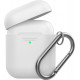 Силиконовый чехол AhaStyle дуо с карабином для Apple AirPods White (AHA-02060-WHT) Силиконовый чехол AhaStyle дуо с карабином для Apple AirPods White (AHA-02060-WHT)