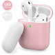 Двухцветный Силиконовый чехол AhaStyle для Apple AirPods Pink white (AHA-01380-PPW) Двухцветный Силиконовый чехол AhaStyle для Apple AirPods Pink white (AHA-01380-PPW)