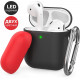 AhaStyle Two-Color Silicone Case with Carabiner for Apple AirPods Black red (AHA-01460-BBR) AhaStyle Two-Color Silicone Case with Carabiner for Apple AirPods Black red (AHA-01460-BBR)
