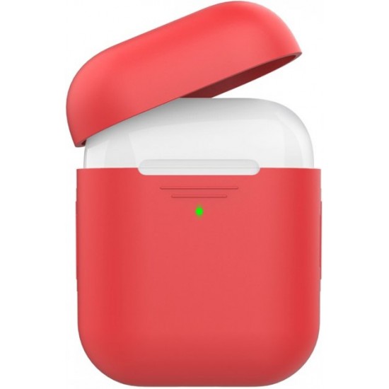 Силиконовый чехол AhaStyle дуо для Apple AirPods Red (AHA-02020-RED) Силиконовый чехол AhaStyle дуо для Apple AirPods Red (AHA-02020-RED)