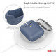 Silicone case AhaStyle duo with carabiner for Apple AirPods Navy blue (AHA-02060-NBL) Silicone case AhaStyle duo with carabiner for Apple AirPods Navy blue (AHA-02060-NBL)