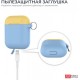 Two-color AhaStyle Silicone case with carabiner for Apple AirPods Blue yellow (AHA-01460-SSY) Two-color AhaStyle Silicone case with carabiner for Apple AirPods Blue yellow (AHA-01460-SSY)