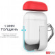 Two-color AhaStyle Silicone case with carabiner for Apple AirPods White red (AHA-01460-WWR) Two-color AhaStyle Silicone case with carabiner for Apple AirPods White red (AHA-01460-WWR)