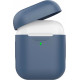 Силіконовий чохол AhaStyle дуо для Apple AirPods Navy blue (AHA-02020-NBL) Силіконовий чохол AhaStyle дуо для Apple AirPods Navy blue (AHA-02020-NBL)