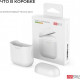 Силіконовий чохол AhaStyle дуо для Apple AirPods White (AHA-02020-WHT) Силіконовий чохол AhaStyle дуо для Apple AirPods White (AHA-02020-WHT)