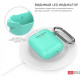 Silicone case AhaStyle duo with carabiner for Apple AirPods Mint green (AHA-02060-MGR) Silicone case AhaStyle duo with carabiner for Apple AirPods Mint green (AHA-02060-MGR)