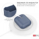 Силіконовий чохол AhaStyle дуо для Apple AirPods Navy blue (AHA-02020-NBL) Силіконовий чохол AhaStyle дуо для Apple AirPods Navy blue (AHA-02020-NBL)