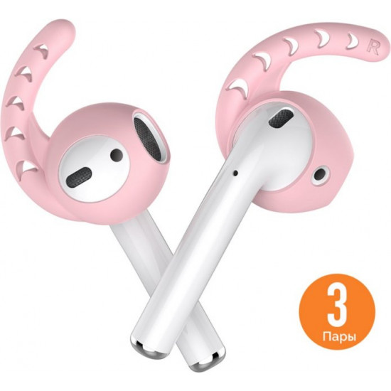 AhaStyle Silicone Holders for Apple AirPods Set of 3 pairs, Pink (AHA-01140-PNK) AhaStyle Silicone Holders for Apple AirPods Set of 3 pairs, Pink (AHA-01140-PNK)