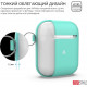 Silicone case AhaStyle duo with carabiner for Apple AirPods Mint green (AHA-02060-MGR) Silicone case AhaStyle duo with carabiner for Apple AirPods Mint green (AHA-02060-MGR)