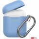 Силіконовий чохол AhaStyle дуо з карабіном для Apple AirPods Blue (AHA-02060-SBL) Силіконовий чохол AhaStyle дуо з карабіном для Apple AirPods Blue (AHA-02060-SBL)