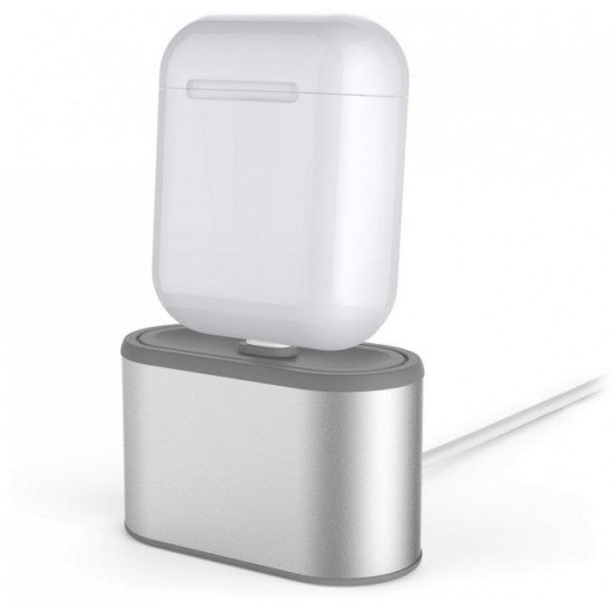 Алюминиевая подставка AhaStyle для Apple AirPods Silver (AHA-01080-SLR) Алюминиевая подставка AhaStyle для Apple AirPods Silver (AHA-01080-SLR)