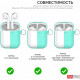 Silicone case AhaStyle duo with carabiner for Apple AirPods Mint green (AHA-02060-MGR) Silicone case AhaStyle duo with carabiner for Apple AirPods Mint green (AHA-02060-MGR)
