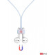  Магнитный силиконовый ремешок AhaStyle для Apple AirPods Light blue (AHA-01740-LBL)
