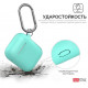 Silicone case AhaStyle duo with carabiner for Apple AirPods Mint green (AHA-02060-MGR) Silicone case AhaStyle duo with carabiner for Apple AirPods Mint green (AHA-02060-MGR)