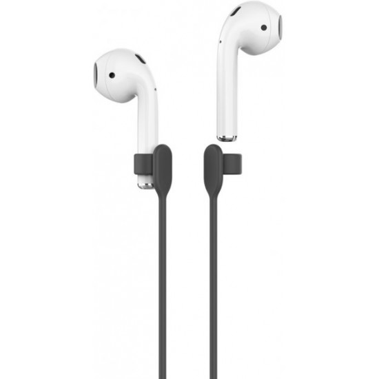 Силиконовый ремешок AhaStyle для Apple AirPods Black (AHA-01610-BLK) Силиконовый ремешок AhaStyle для Apple AirPods Black (AHA-01610-BLK)