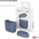 Силіконовий чохол AhaStyle дуо для Apple AirPods Navy blue (AHA-02020-NBL) Силіконовий чохол AhaStyle дуо для Apple AirPods Navy blue (AHA-02020-NBL)