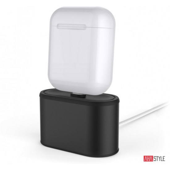  Алюминиевая подставка AhaStyle для Apple AirPods Black (AHA-01080-BLK)