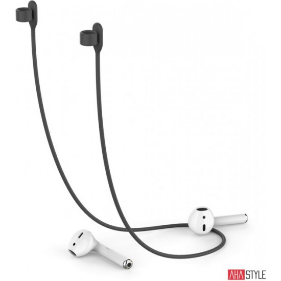 Силиконовый ремешок AhaStyle для Apple AirPods Black (AHA-01610-BLK) Силиконовый ремешок AhaStyle для Apple AirPods Black (AHA-01610-BLK)