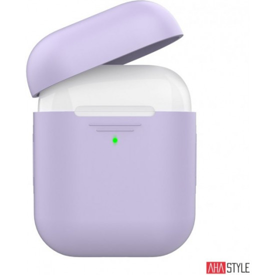 Силиконовый чехол AhaStyle дуо для Apple AirPods Lavender (AHA-02020-LVR)
