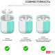  Силиконовый чехол AhaStyle дуо для Apple AirPods Mint green (AHA-02020-MGR)