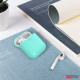  Силиконовый чехол AhaStyle дуо для Apple AirPods Mint green (AHA-02020-MGR)