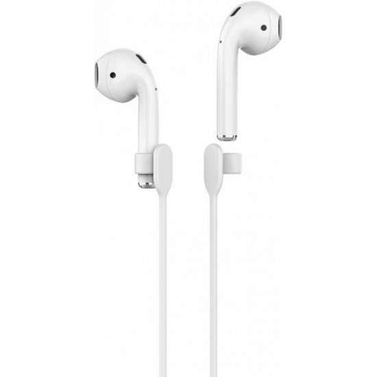 Силіконовий ремінець AhaStyle для Apple AirPods White (AHA-01610-WHT) Силіконовий ремінець AhaStyle для Apple AirPods White (AHA-01610-WHT)