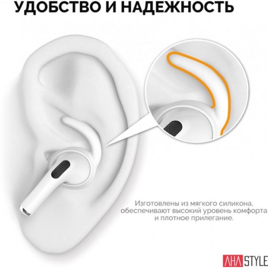 AhaStyle Silicone Holders for Apple AirPods Pro White (AHA-0P600-WHT) AhaStyle Silicone Holders for Apple AirPods Pro White (AHA-0P600-WHT)