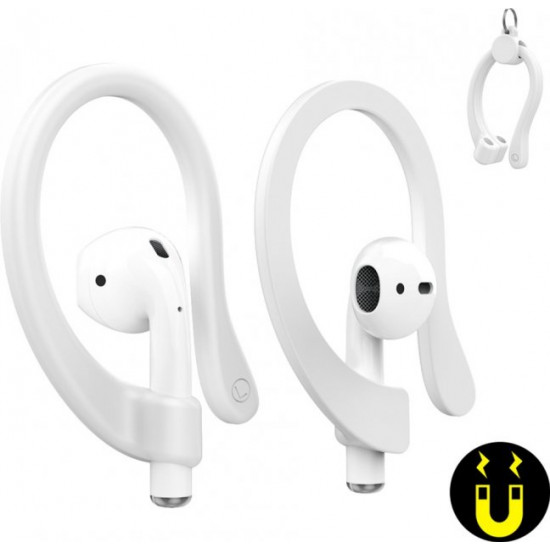 Магнитные держатели AhaStyle для Apple AirPods White (AHA-01781-WHT) Магнитные держатели AhaStyle для Apple AirPods White (AHA-01781-WHT)